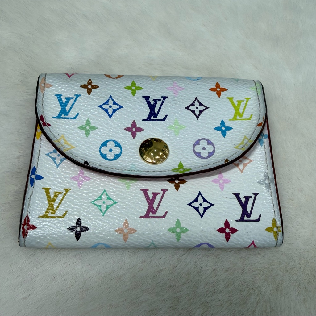 Louis Vuitton White Murakami Wallet